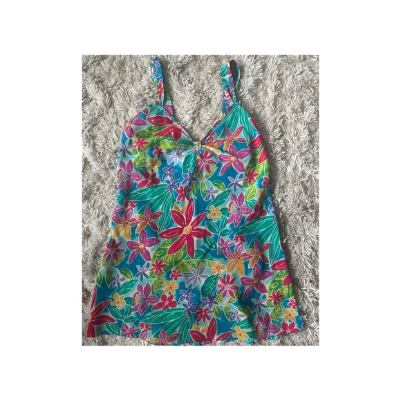Morgan Taylor Floral Multicolor Slip Dress - Picture 1 of 6